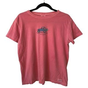Vintage Life Is Good Jeep Tee